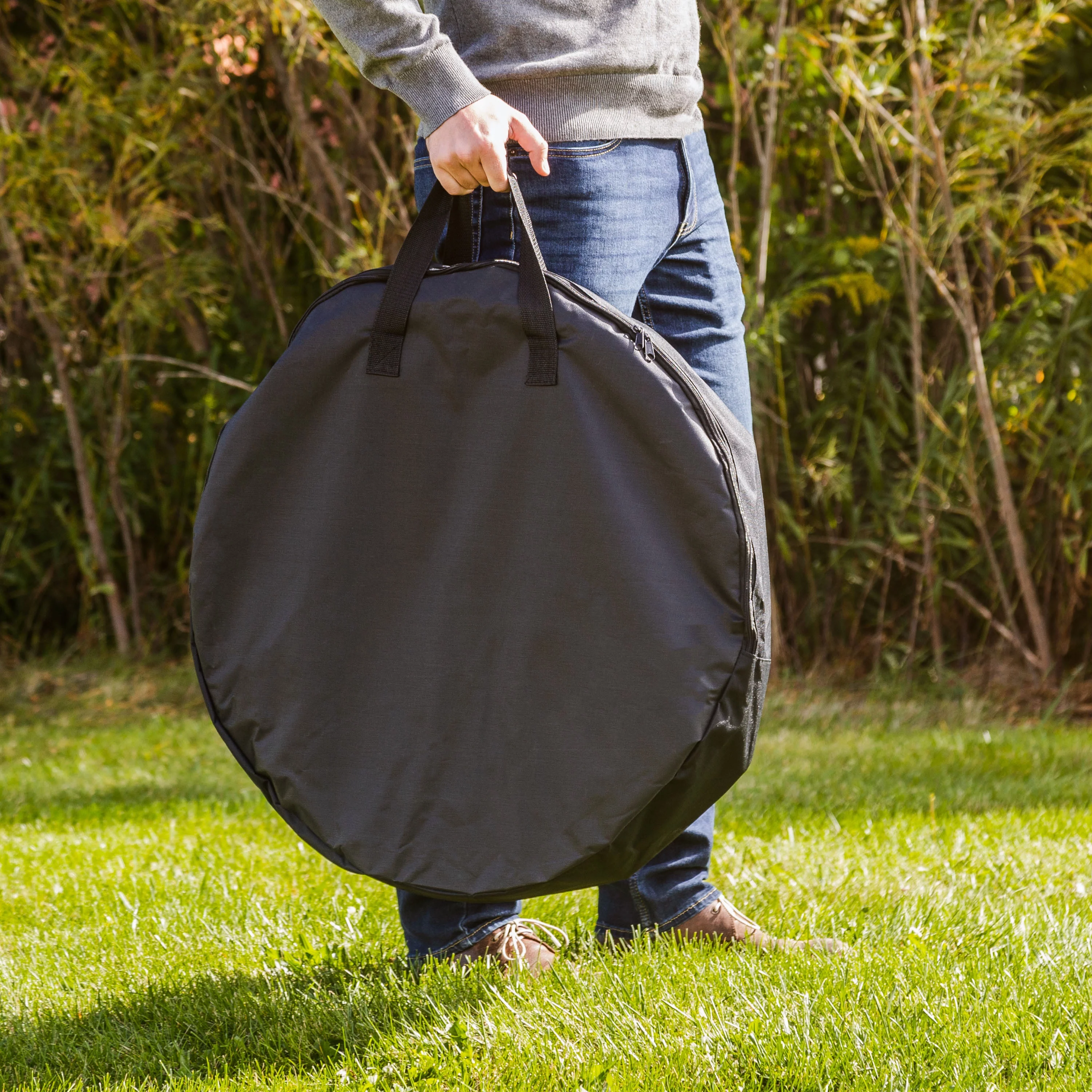 Pleasant Hearth OFW100RFN Stow and Go Wood Burning Fire Pit