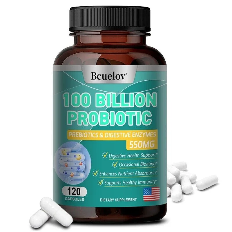 Digestive Enzymes Prebiotic & Probiotics Gas, Constipation & Bloating Relief 120 capsule