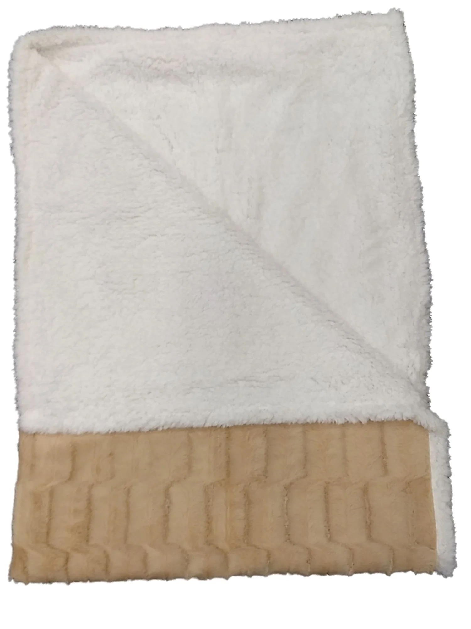 Club Grand Luxury Blond Faux Fur Sherpa Throw Blanket Oversized So Soft