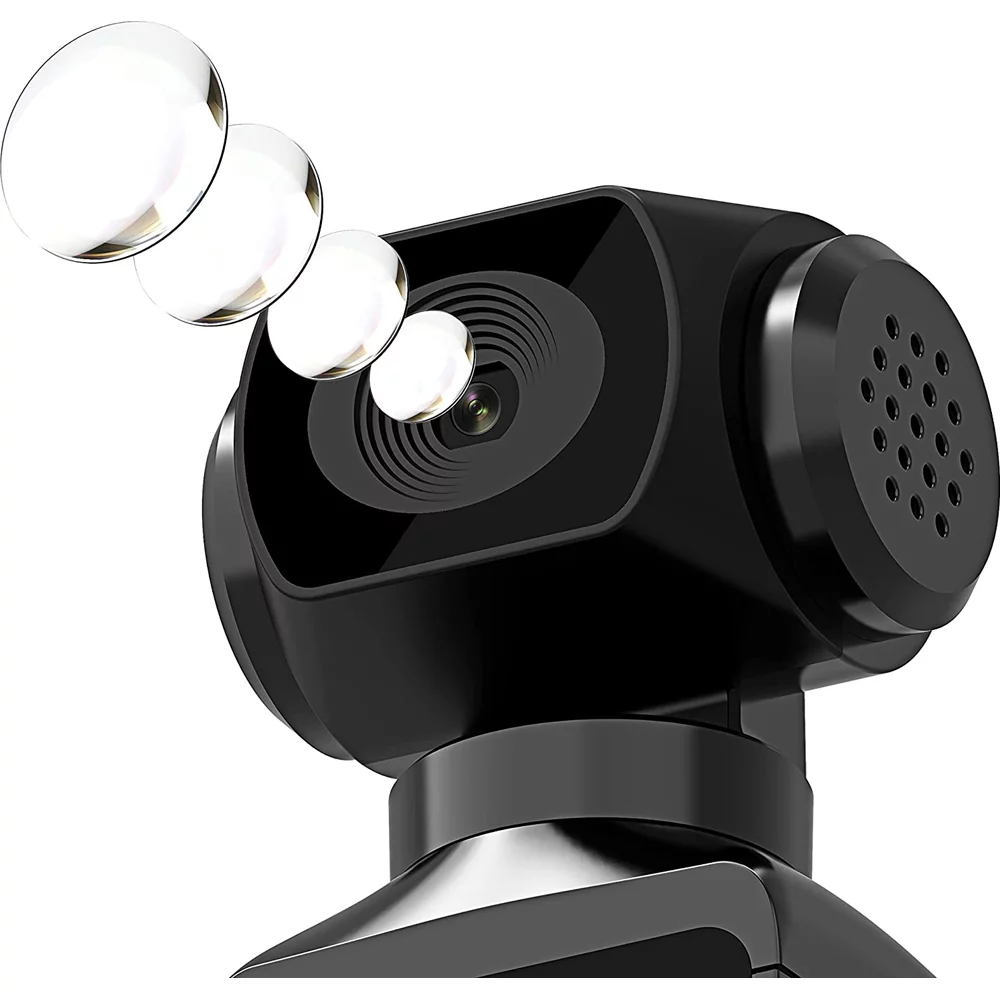 Minolta MN4KP1-BK 4K Ultra HD Pocket Camcorder w/WiFi & Waterproof Housing (Black) Bundle with Lexar 32GB microSDHC/microSDXC Memory Card, Yellow Floating Bobber Handle and Deco Gear Microfiber Cloth