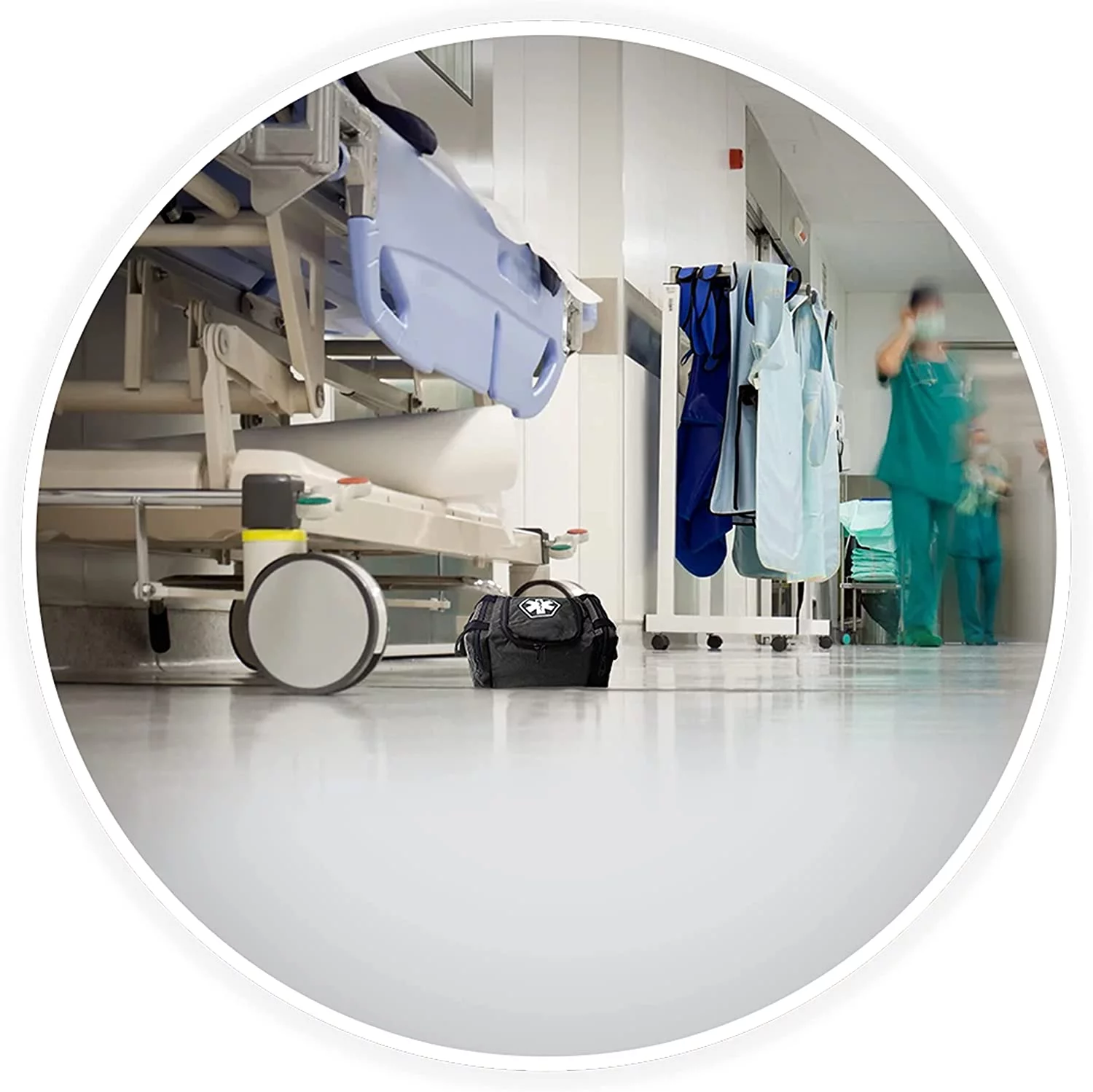 First Aid Responder EMS Emergency Medical Trauma Bag EMT, Fire Fighter, Police Officer, Paramedics, Nurse (Black)