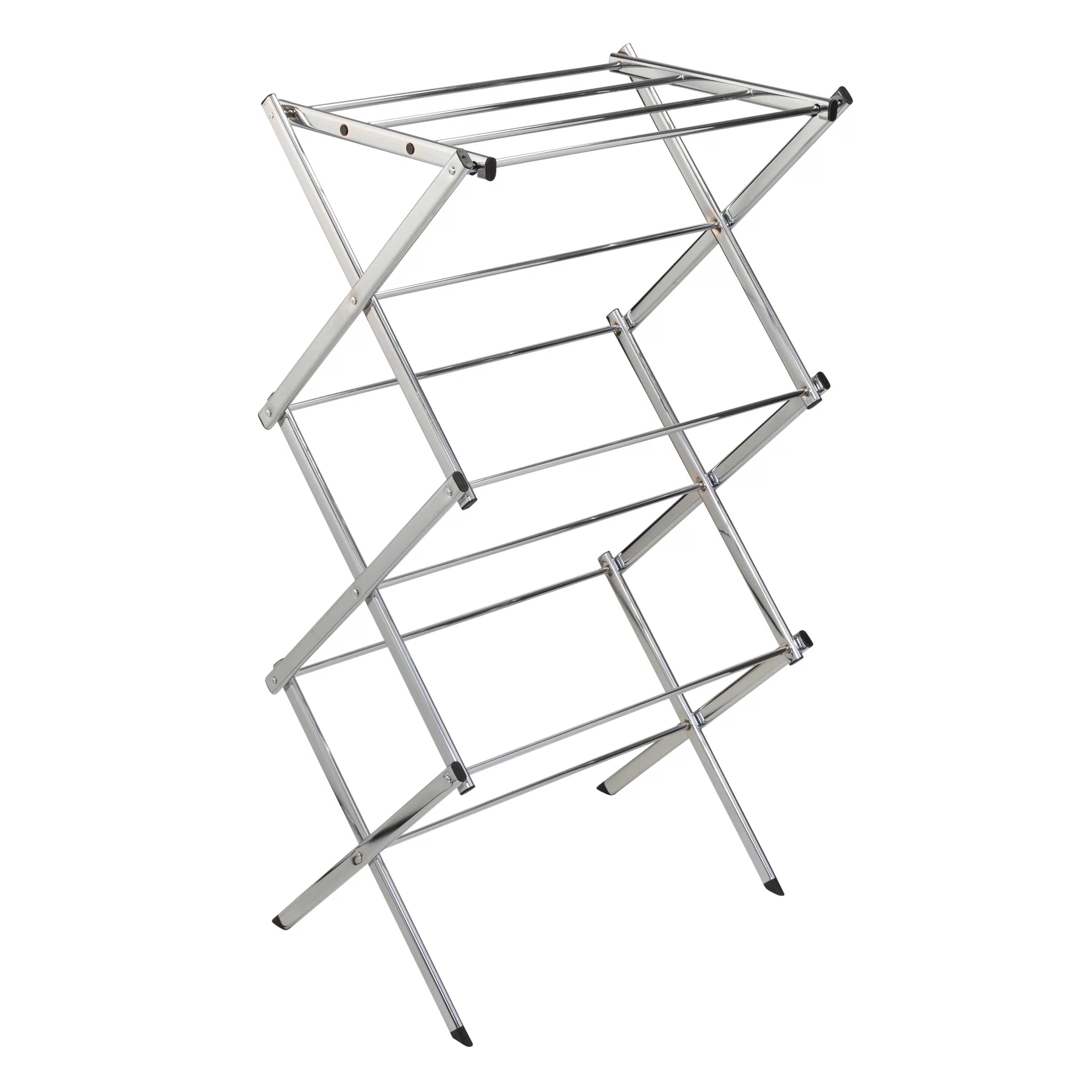 Honey-Can-Do Collapsible Steel Slim-Profile Freestanding Clothes Drying Rack, Chrome