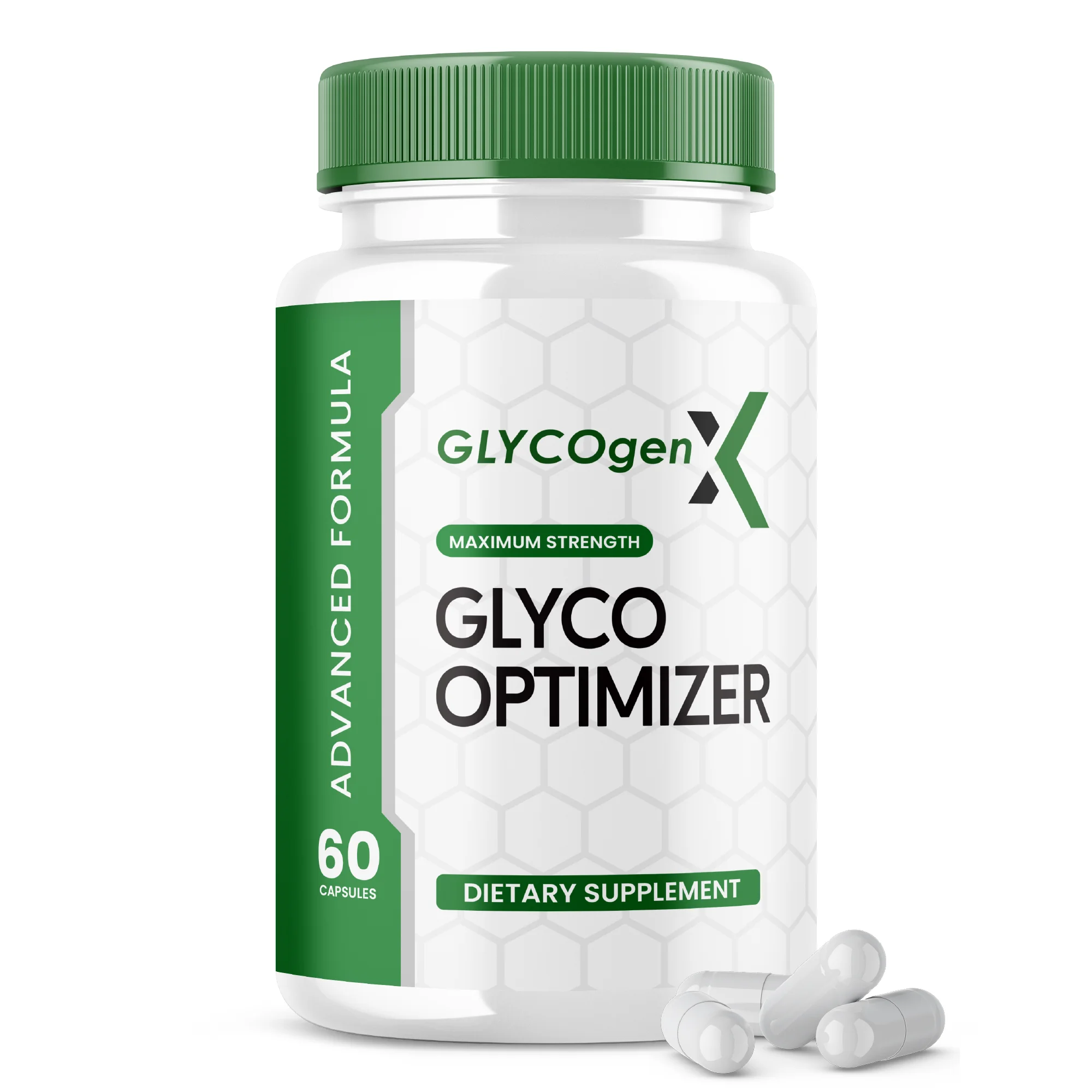 GlycogenX Glyco Optimizer Capsules Supplement - GlycogenX Optimizer Advanced Formula, Glycogen X Supplement, Maximum Strength Glycogen Supplement (60 Capsules)