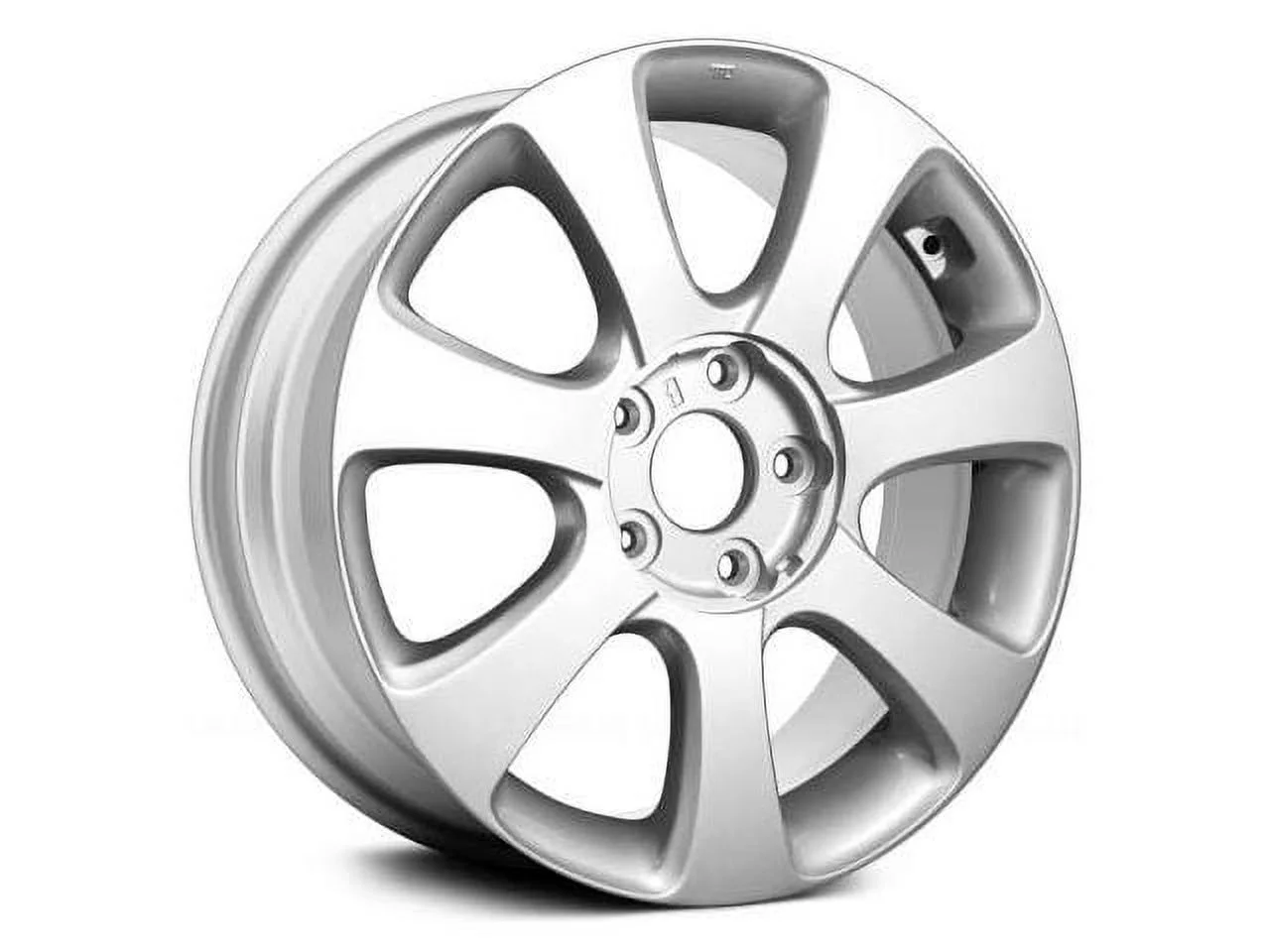 Aluminum Wheel - Bright Silver - 17 x 7 Inch - 52mm Offset - 7 Spoke - 5 Lug - Compatible with 2011 - 2013 Hyundai Elantra 2012