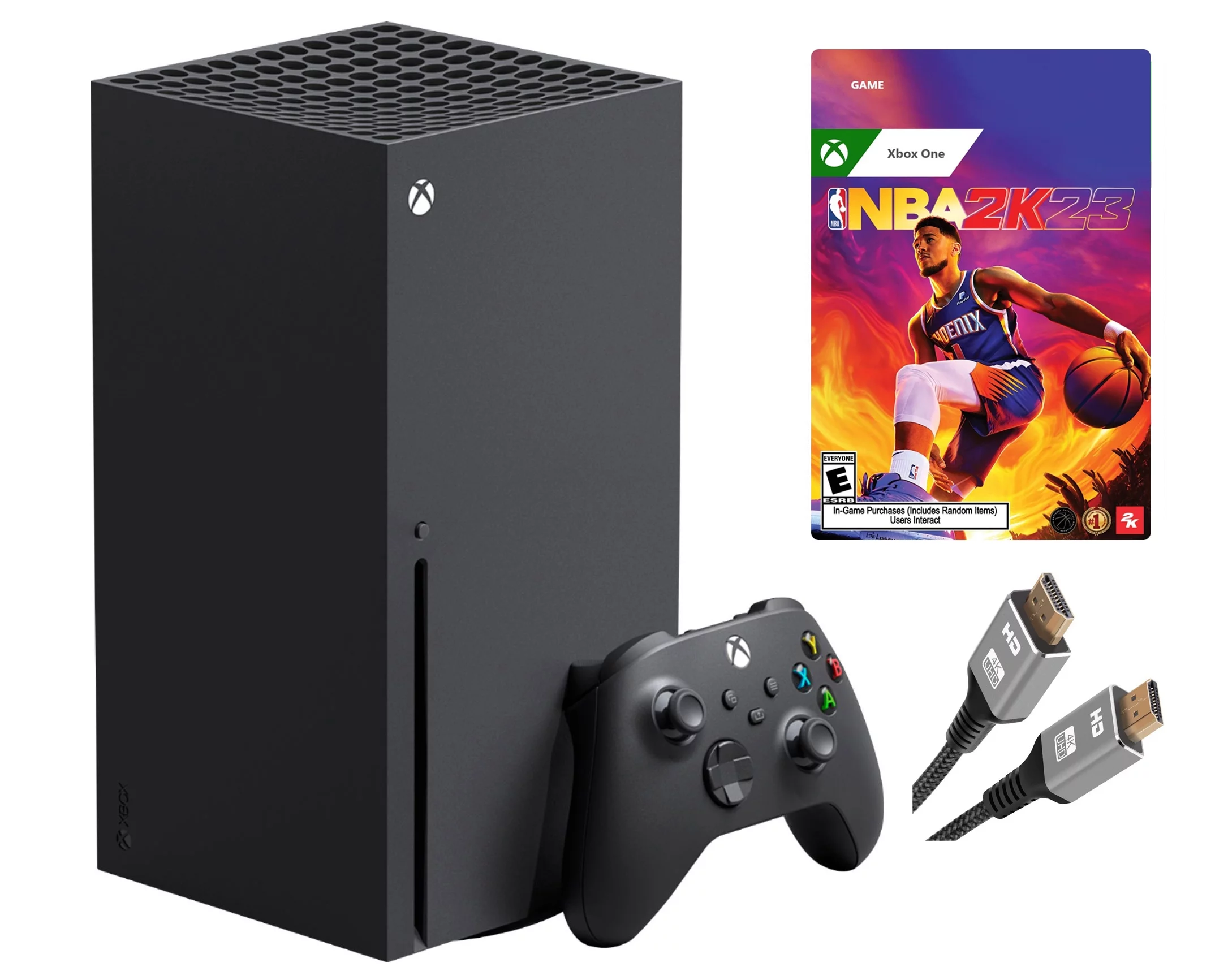 2023 Newest Microsoft Xbox Series X–Gaming Console System- 1TB SSD Black X Version with Disc Drive Bundle with NBA 2K23 Full Game and MTC6 High Speed HDMI Cabel