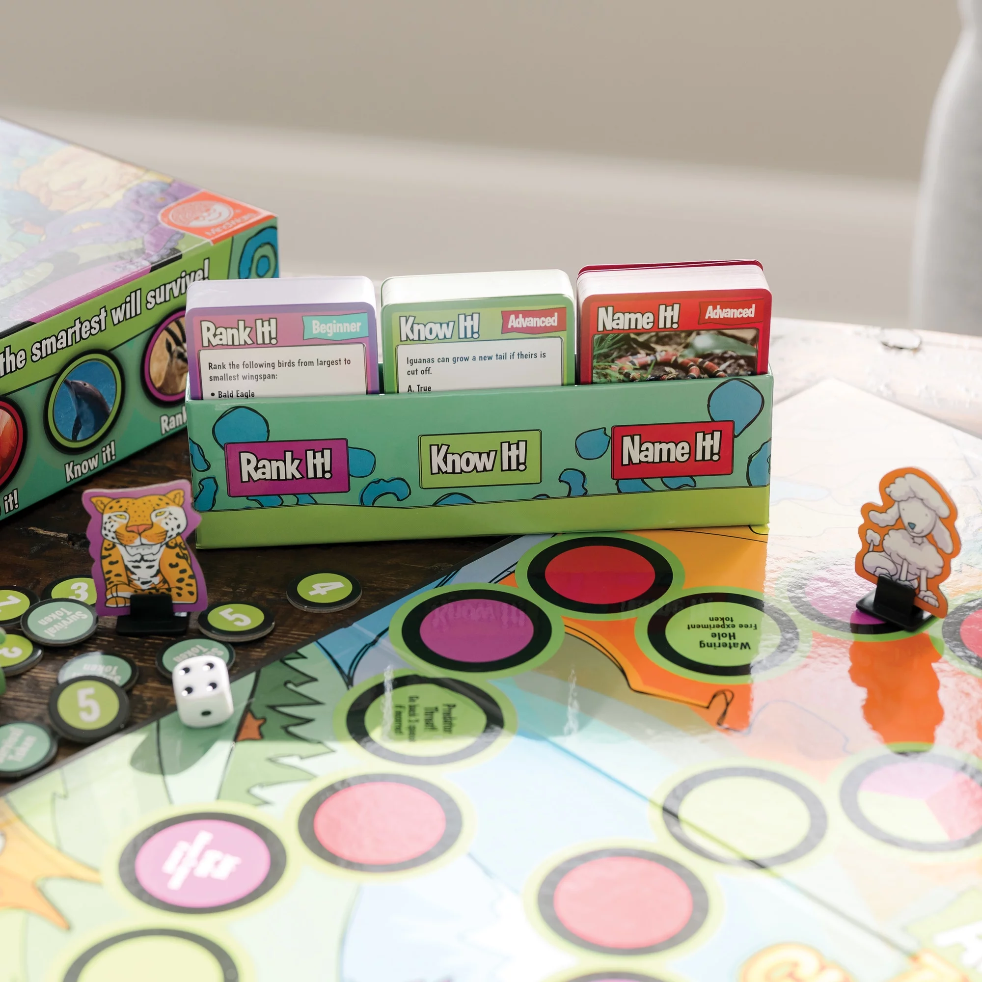 MindWare Animal Trivia Challenge Game - 2 to 4 Players - Ages 7+