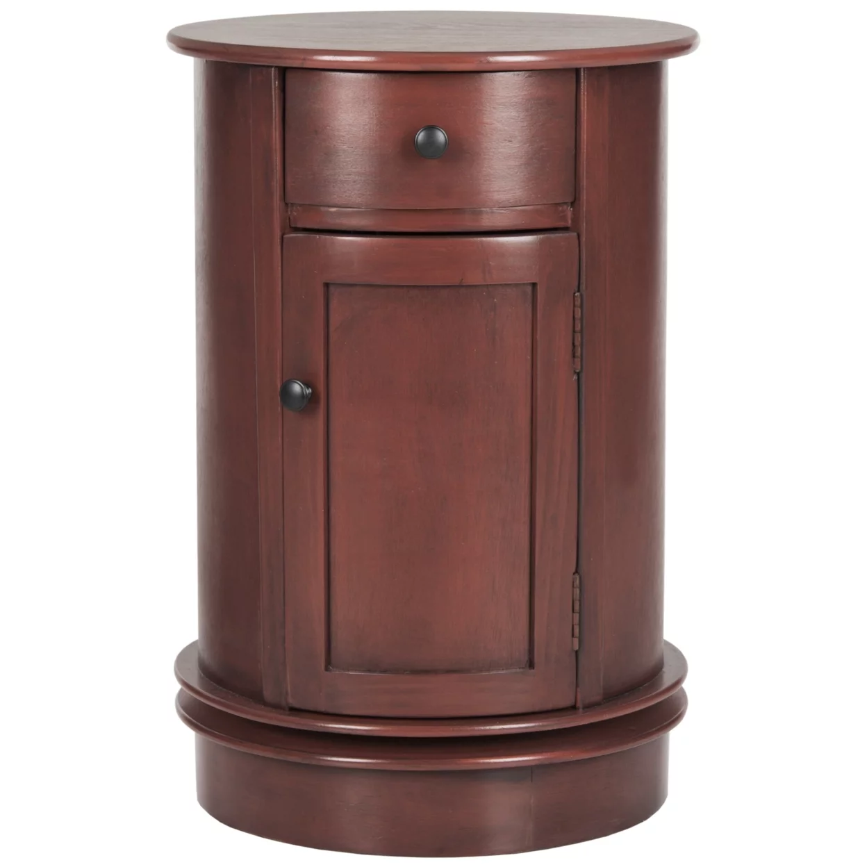 SAFAVIEH Tabitha Swivel Accent Table Red