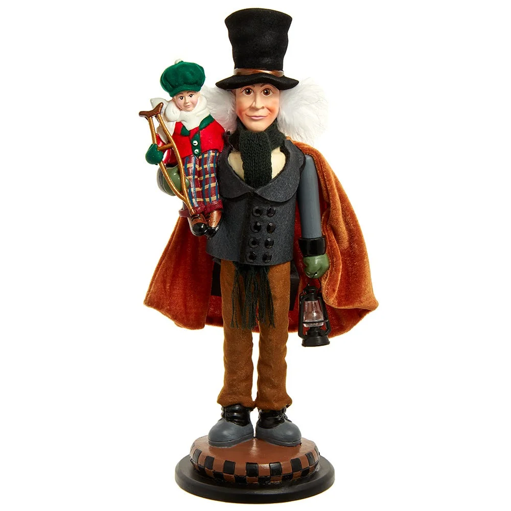 Kurt Adler Bob Cratchit and Tiny Tim Nutcracker Christmas Decoration, 17
