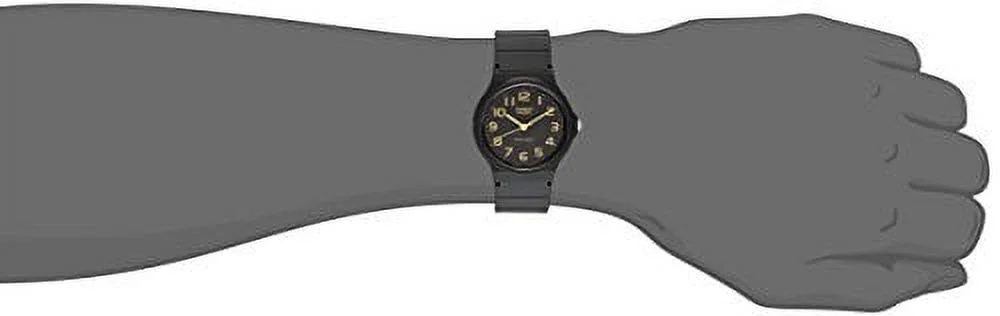 casio men's mq24-1b2 watch with black resin band