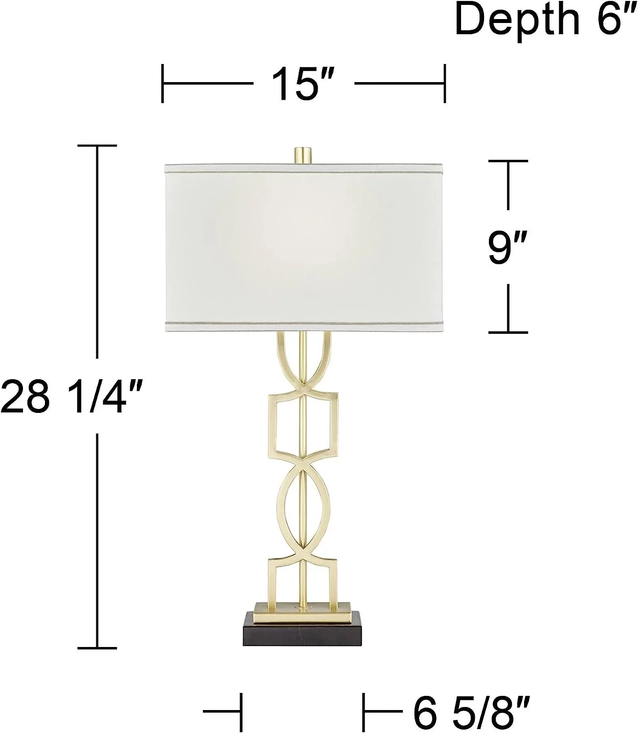 360 Lighting Evan Modern Table Lamps 28 1/4