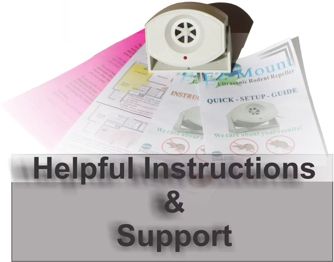 Cleanrth EZ1200 EZ-Mount Ultrasonic Rodent Control | Dedicated Rat Repeller