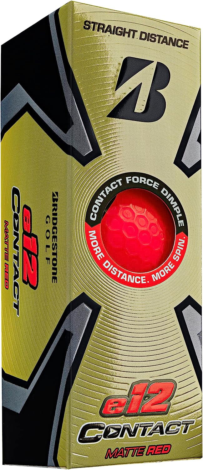 Bridgestone 3CRX6D Bridgestone 2023 e12 Contact Red Golf Ball-Dozen
