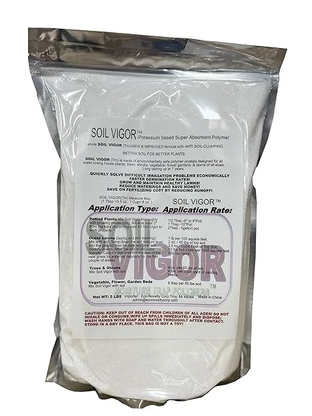 15 Pounds of Fine Granule Potassium Super Absorbent Polymer: Water Retention Solution for Farming, Agriculture, and Horticulture