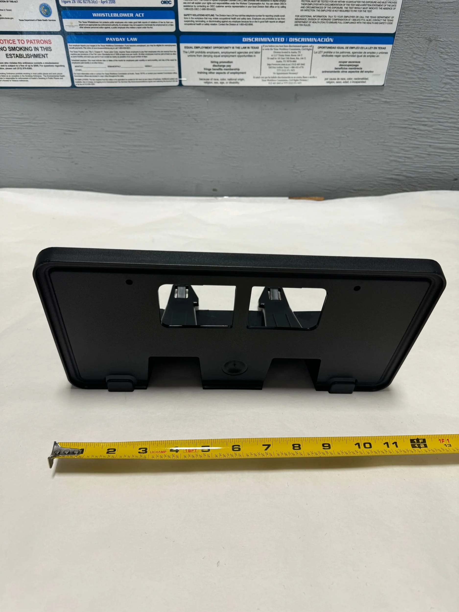For 2017-2019 Ford F-350 Dually 4WD Front Bumper License Plate Bracket No Hardware
