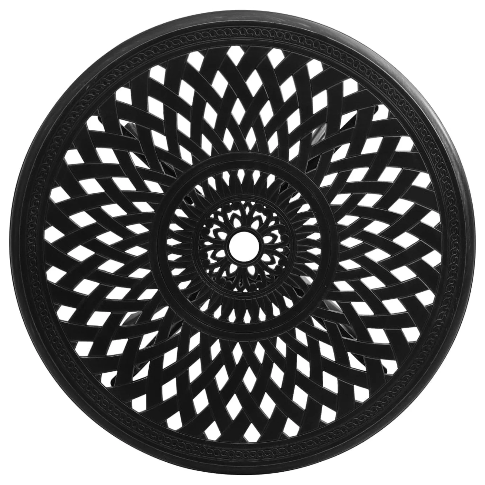 Andoer parcel,30.7 X 28.3 Table Patio Cast Aluminum Side Table BalconyIndoor Patio TableTable Balcony Bedside 30.7