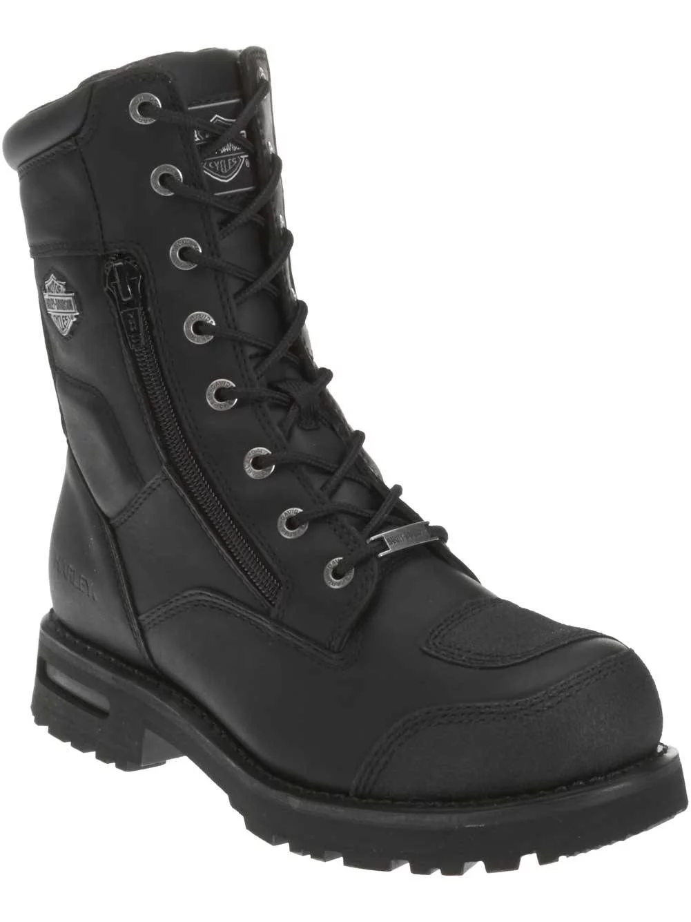 Harley-Davidson Men's Riddick 8-Inch Lace-UP Black Motorcycle Boots D98308, Harley Davidson