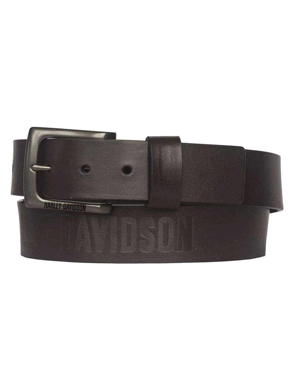 Harley-Davidson Men's Vintage Race Genuine Leather Belt - Solid Brown (34), Harley Davidson