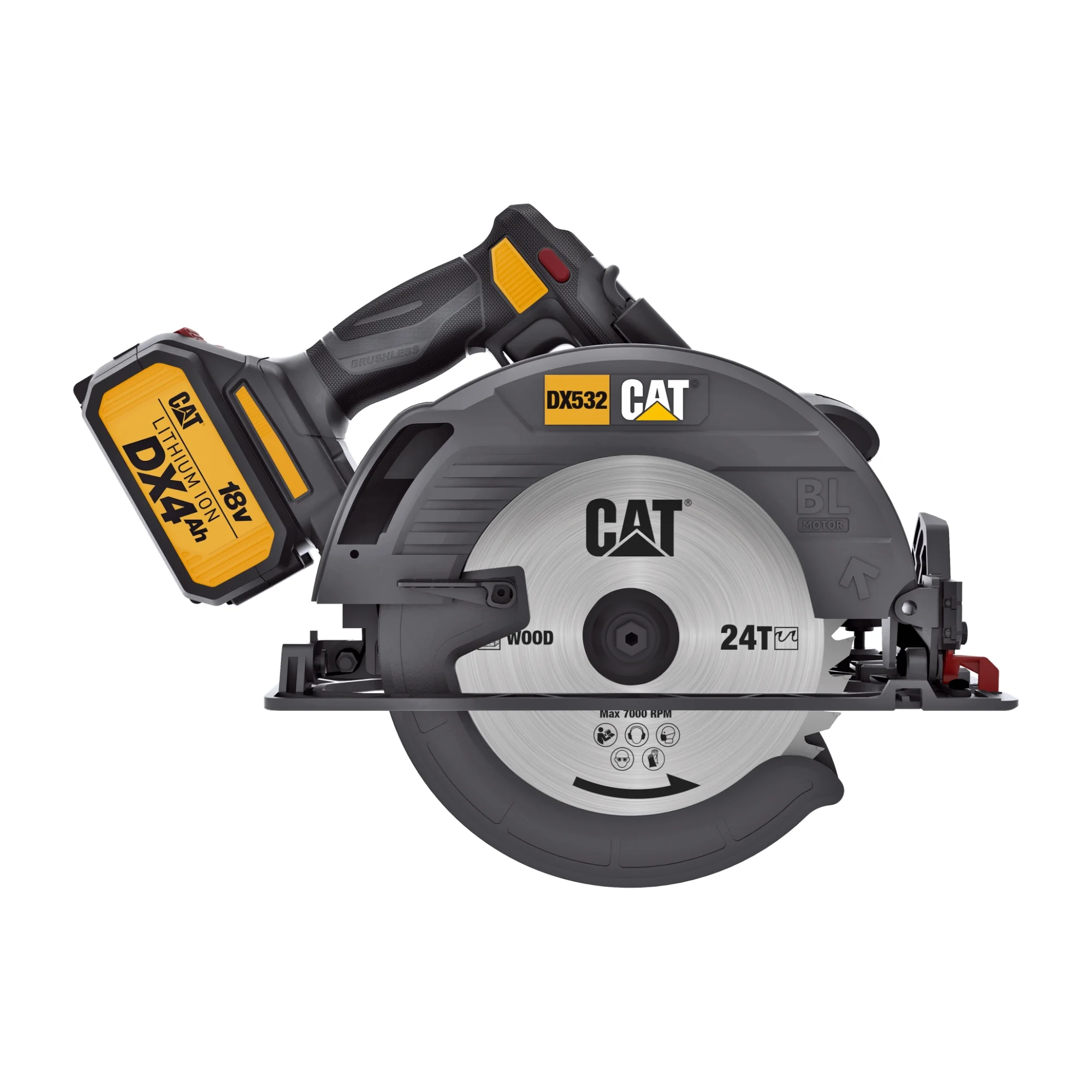 Caterpillar Cat® DX532 18V 1 FOR ALL 7-1/4” Cordless Circular Saw with Brushless Motor