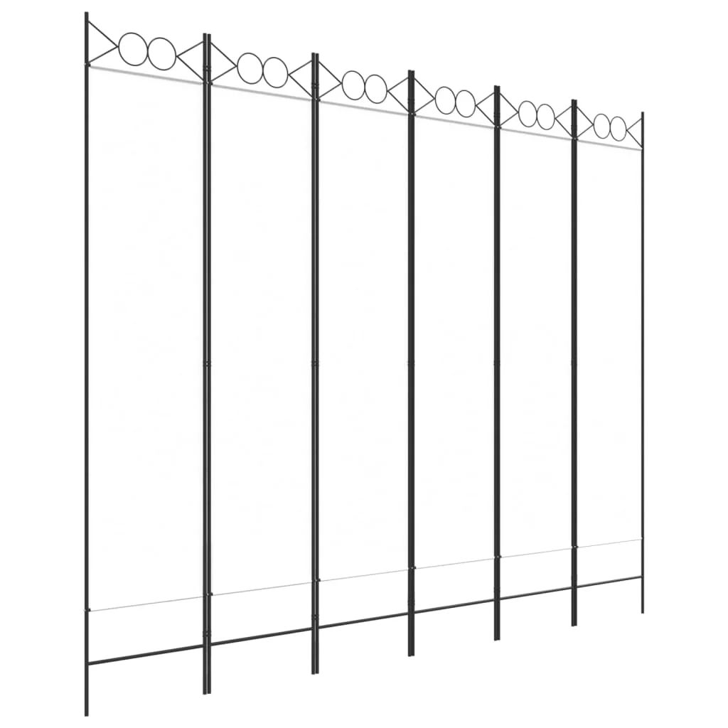 Anself 6-Panel Room Divider White 94.5