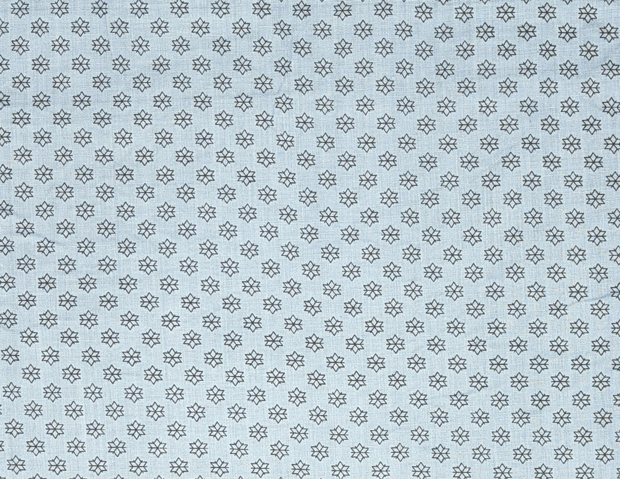 1 Patient Gown Blue w/ Snowflakes - One Size Fits Most - Back Tie Closures - 55/45 PolyCotton