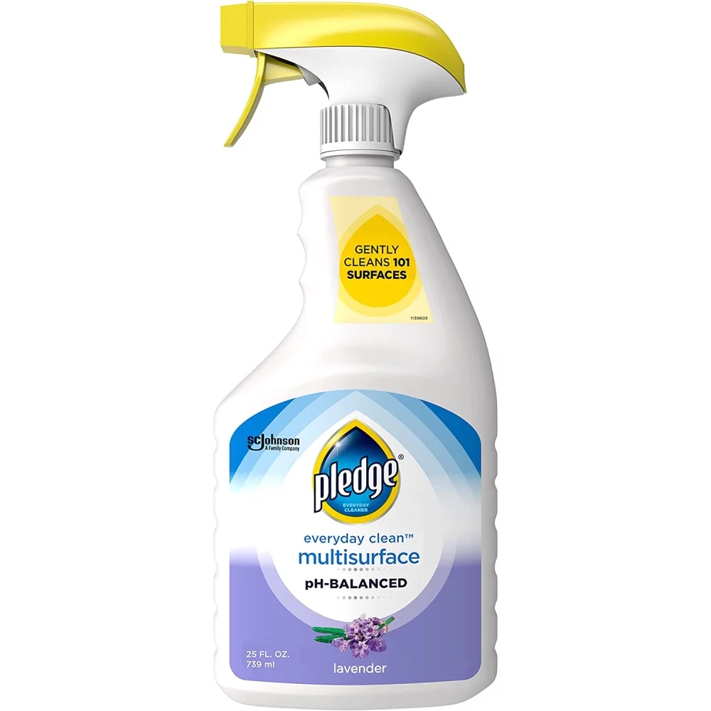 Pledge Multi Surface Cleaner Everyday Clean Trigger Spray 25 oz. Lavender, 6 Pack