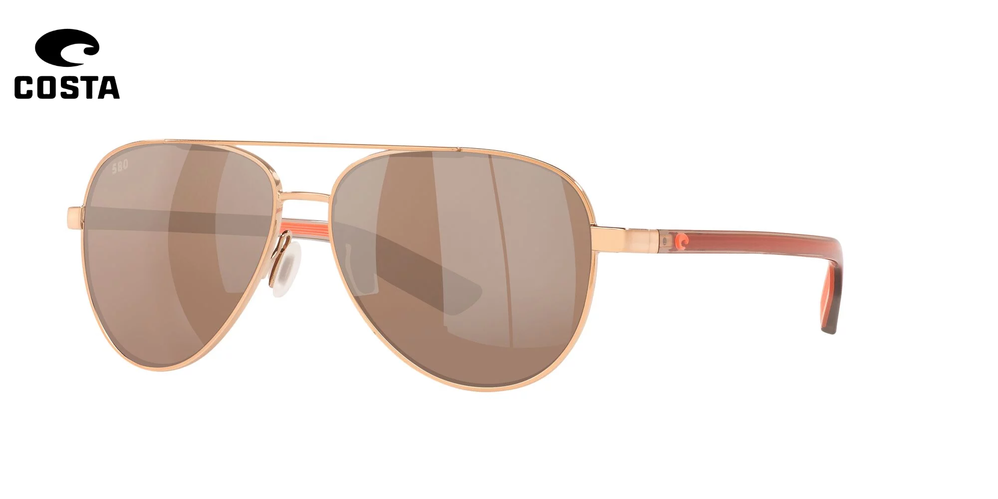 Sunglasses Costa Del Mar 06 S 4002 400202 Peli 287 Brushed Gold Green Mi