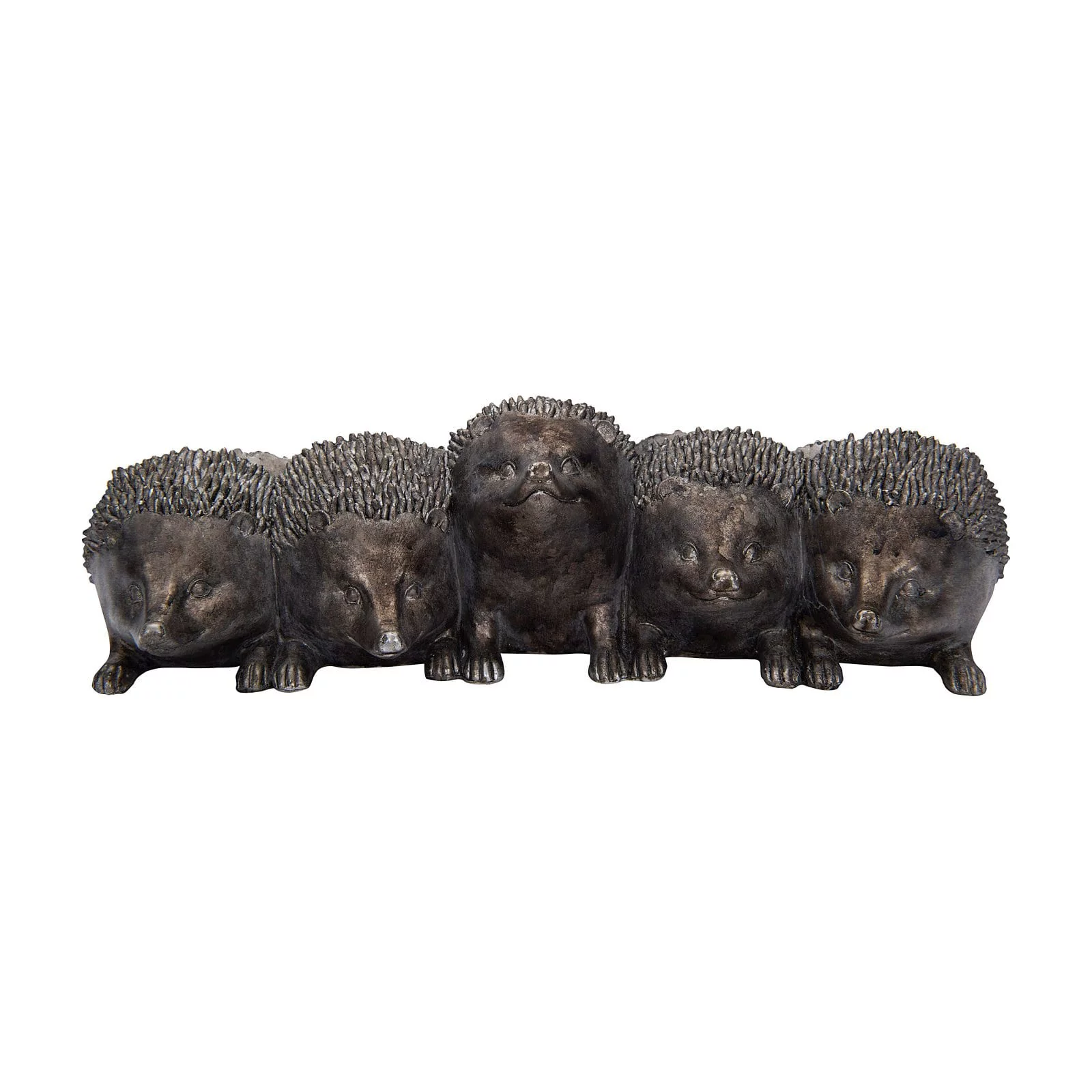 3R Studios Distressed Iron Resin Hedgehog Planter