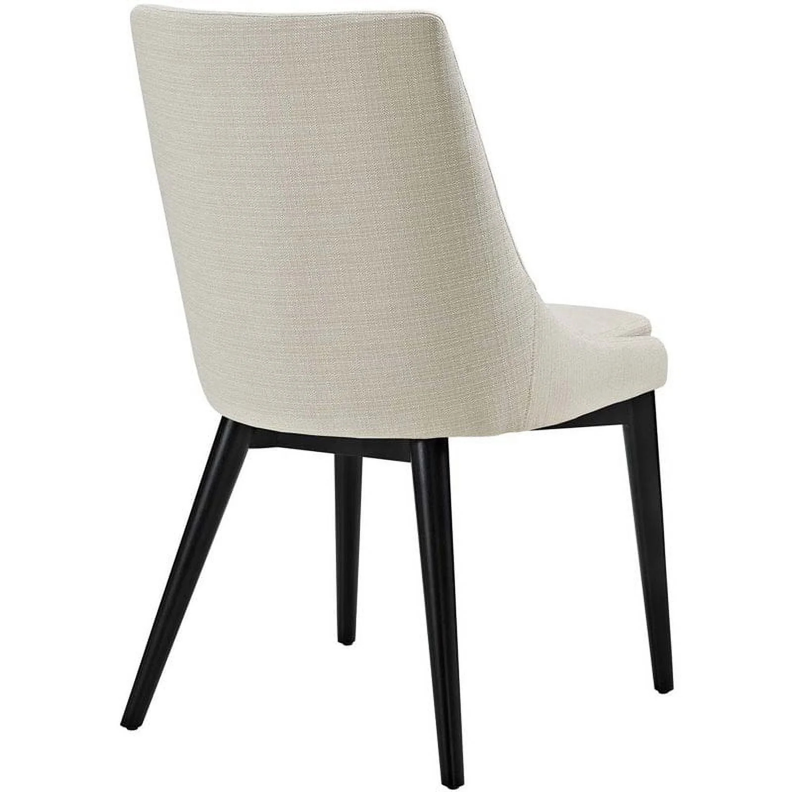 Home Square 2 Piece Fabric Upholstered Dining Side Chair Set in Beige