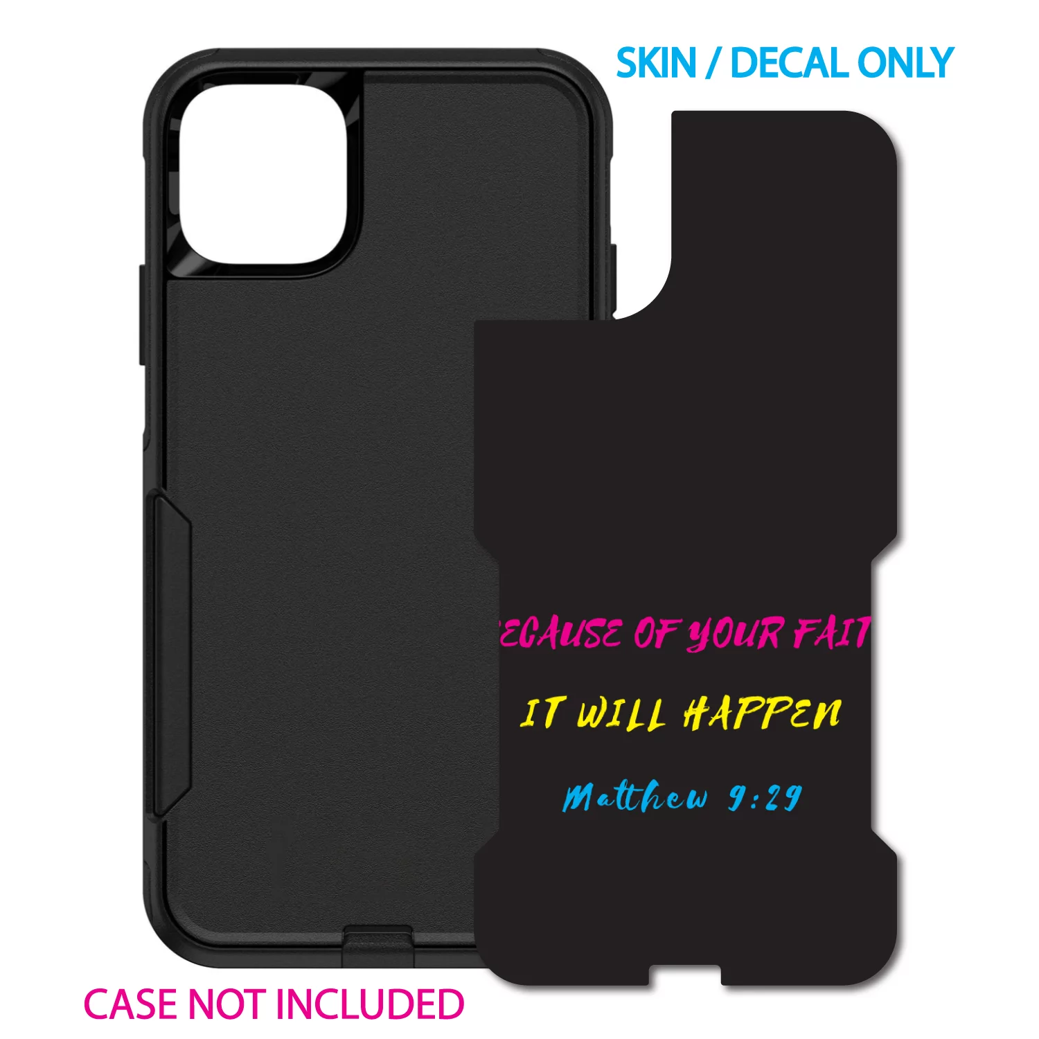 DistinctInk Custom SKIN / DECAL compatible with OtterBox Commuter for iPhone 11 Pro MAX (6.5