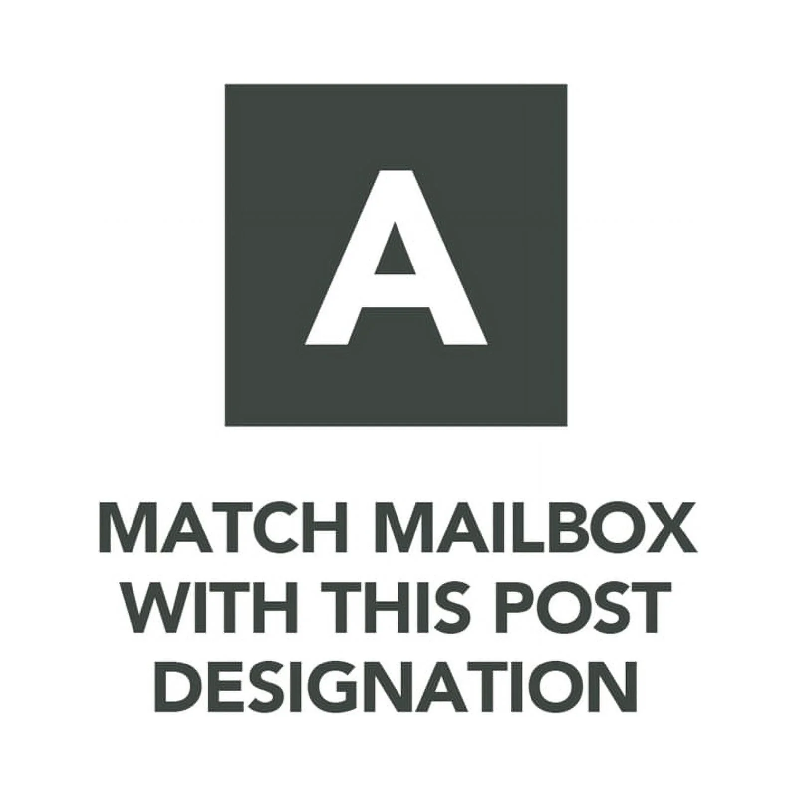 Architectural Mailboxes Franklin Medium, Galvanized Steel, Post-Mount Mailbox, Black, FM110BAM