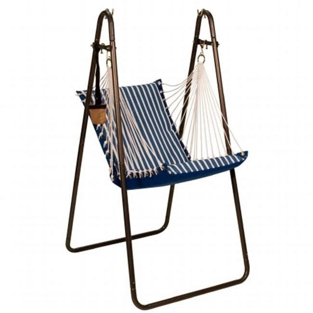 Sunbrella Hanging Chair with Stand Set, Blue - Regatta