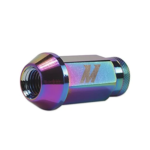 Mishimoto Aluminum Locking Lug Nuts, M12 x 1.25, Neo Chrome