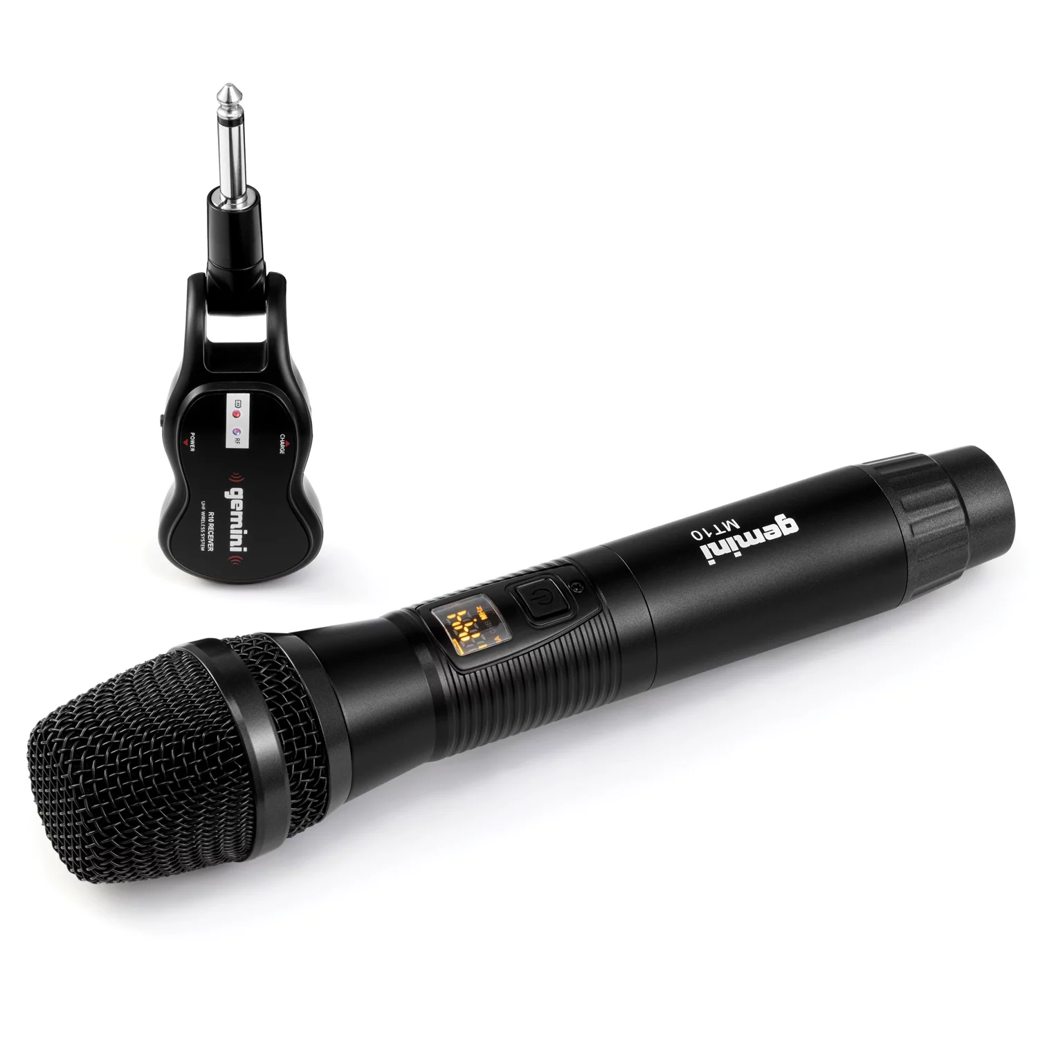 Gemini GSP-2200 Ultra Powerful Bluetooth 2,200 Peak Watt Speaker with Built-In Media Player & GMU-M100 UHF Single Wireless Microphone System, 843631170854