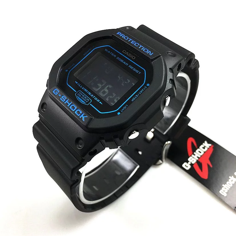 Casio G-Shock Alarm Chronograph Quartz Black Dial Men's Watch DW-5600BBM-1DR