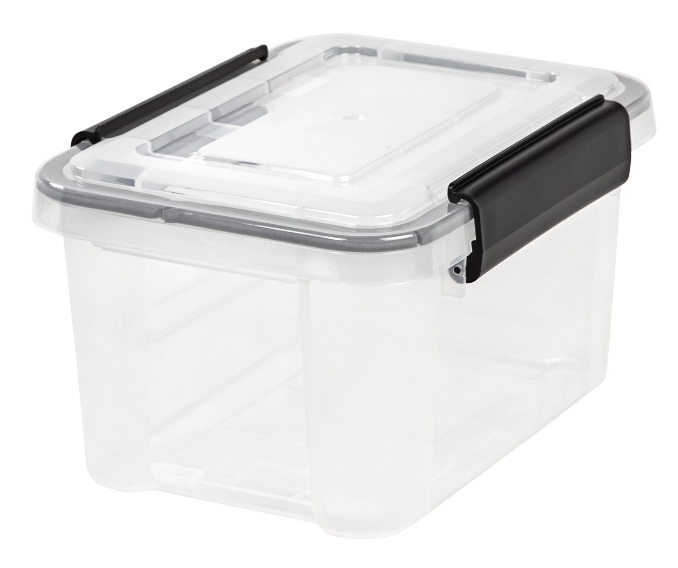 IRIS USA 6.5 Quart WeatherPro™ Storage Container Box Bin with Seal Latching Lid, Clear
