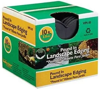 10' Long Earth Lawn Edging, Black