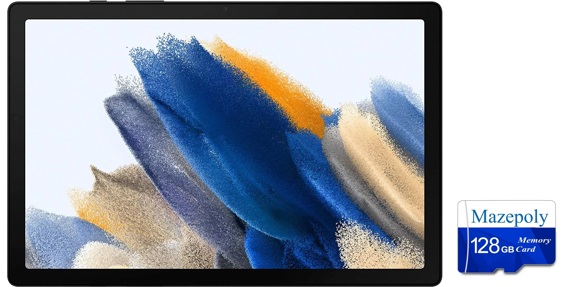 Restored Samsung Electronics Galaxy Tab A8 Android Tablet, 10.5 inch LCD Screen, 32GB Storage, Dark Gray with Mazepoly 128GB Memory Card (Refurbished)