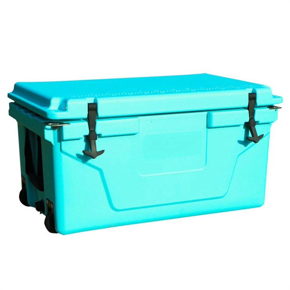 Qulable Hot Selling Blue color 65QT Outdoor cooler fish ice chest Box 2022 Popular Camping Cooler Box