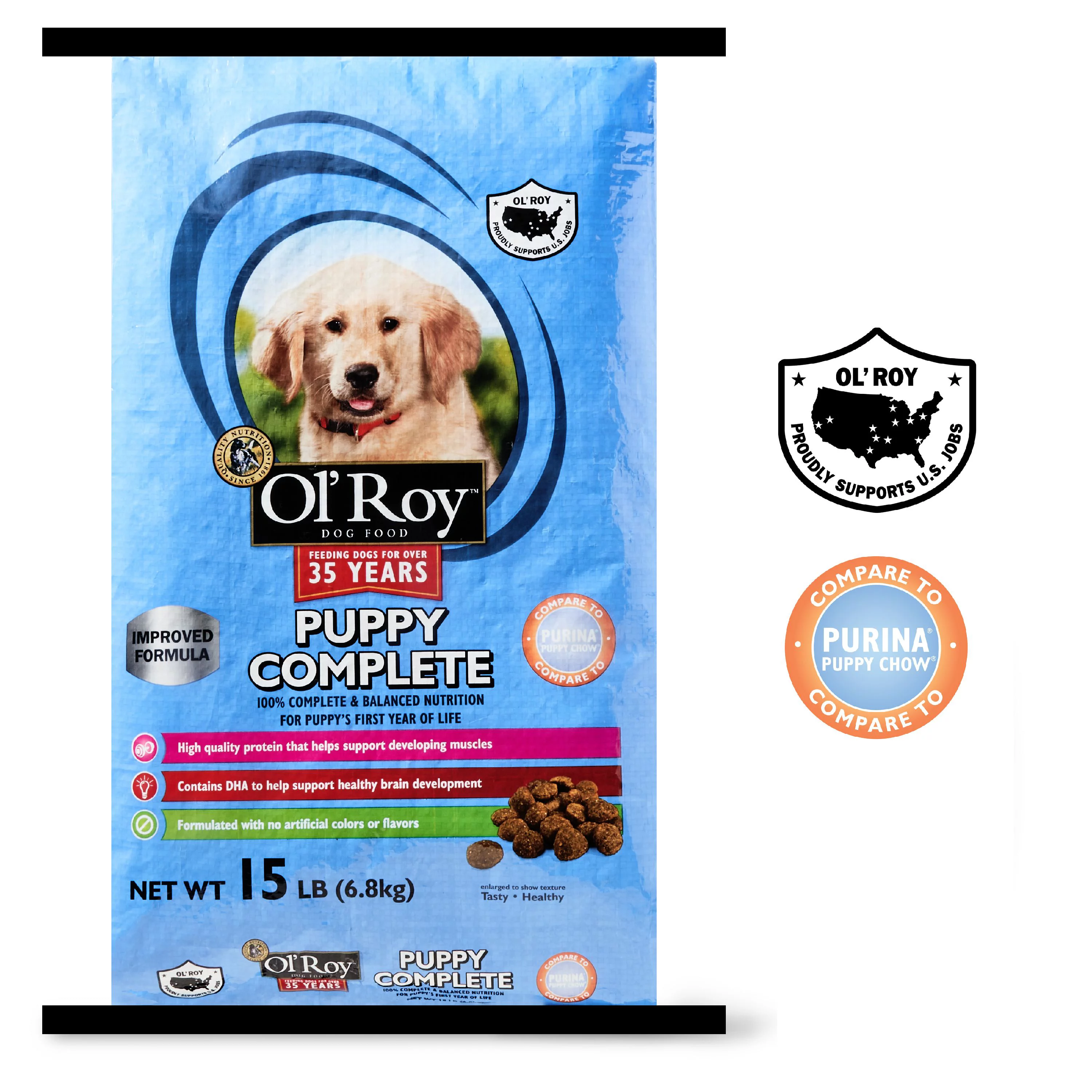 Ol' Roy Puppy Complete Dry Dog Food, 15 lb