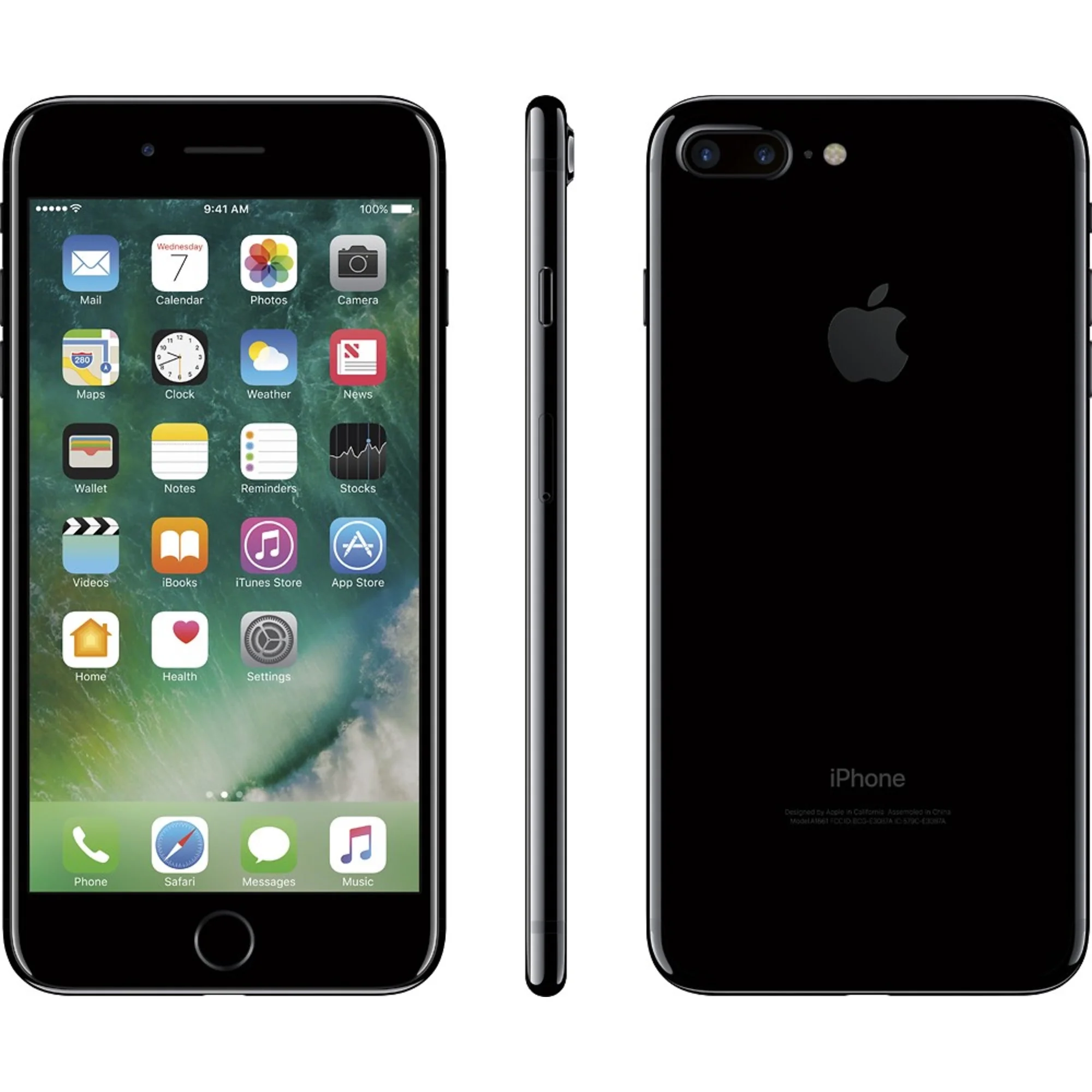 Restored Apple iPhone 7 Plus 128GB Jet Black GSM Unlocked (AT&T + T-Mobile) Smartphone (Refurbished)