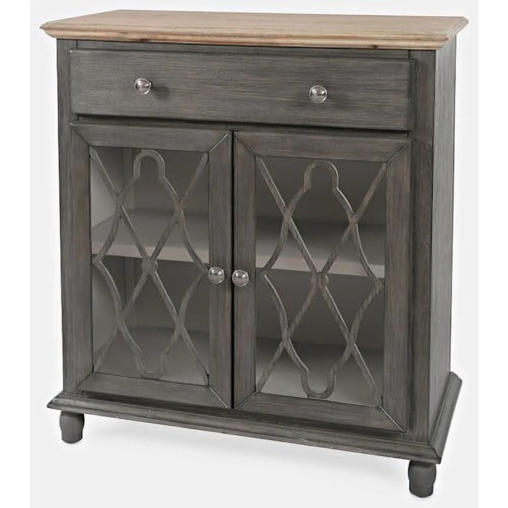 Jofran Aurora Hills Country Wire-Brushed 2 Door Accent Chest