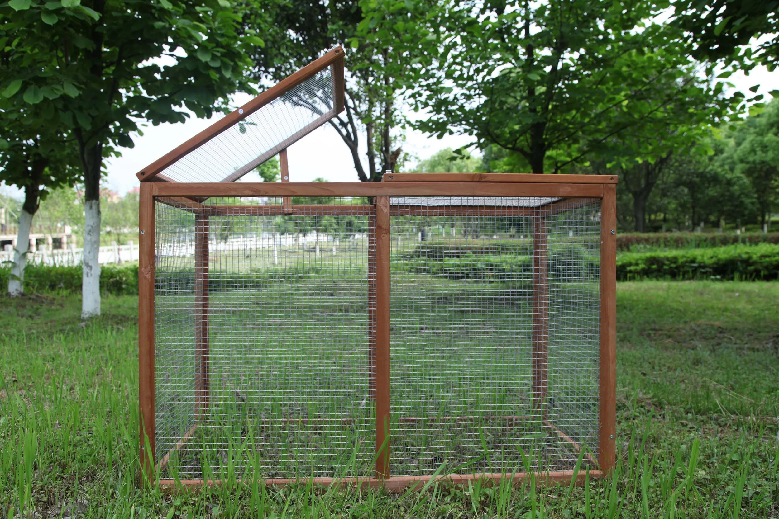 Outdoor 40'' Wooden Chicken Coop Run Cage Hen House Poultry Pet Hutch Garden Backyard Cage