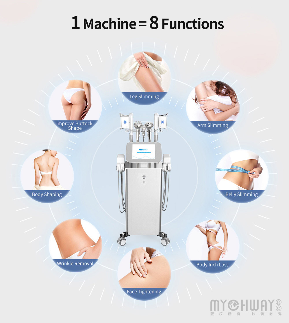 Suerbeaty 5 IN 1 Cold Freezing Cool Sculpting Double Chin Removal Full Body Beauty Machine