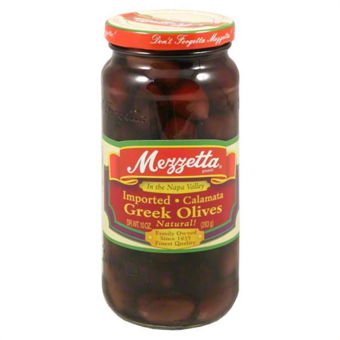 MEZZETTA OLIVE GREEK KALAMATA-10 OZ -Pack of 6