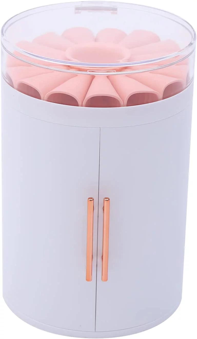 Fichiouy 5-Layer White Jewelry Storage Box Earring Holder with Lid 4 Drawer