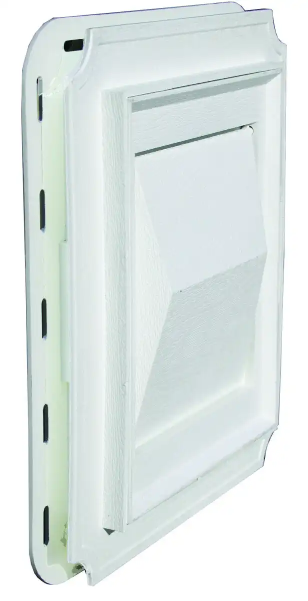 Builders Best 111716 Dryer Vent Hood For Use With J-Block Dryer White Plastic