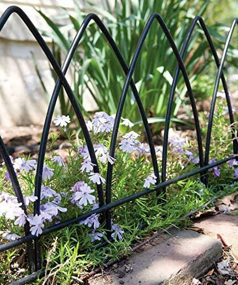 Panacea 89523 Gothic Arch Border Fence, Black, 15