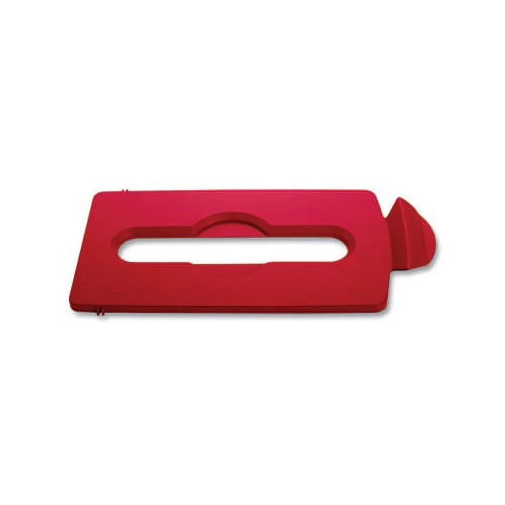 Slim Jim Paper Recycling Top 16.5 x 8 x 0.5, Red