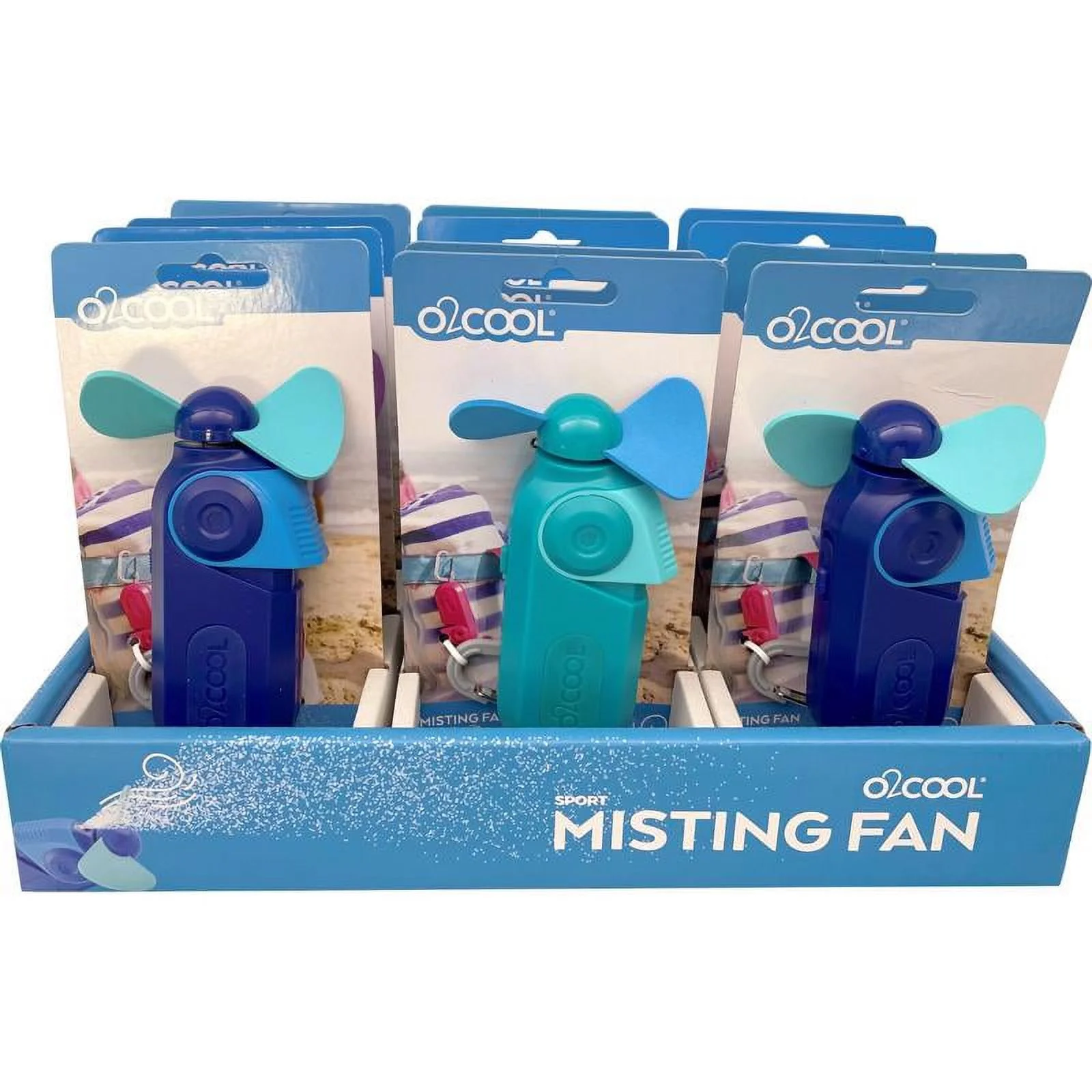 12 Pc, O2Cool 4.72 In. H X 3 In. D 1 Speed Misting Fan