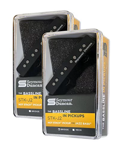 Seymour Duncan STK-J2n / J2b Hot for Fender Jazz Bass Pickup Set Black